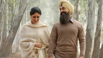 A still image of Kareena Kapoor and Aamir Khan from Laal Singh Chaddha. A still image of Kareena Kapoor and Aamir Khan from Laal Singh Chaddha.