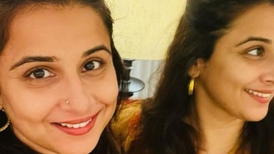 Vidya Balan in no-makeup look. Vidya Balan in no-makeup look.