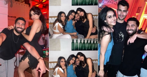 Pictures from a Mumbai party featuring Janhvi Kapoor, Nysa Devgan and Orhan Awatramani.