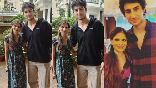 Saba wore a colourful printed dress while Ibrahim opted for a black hoodie and beige pants.