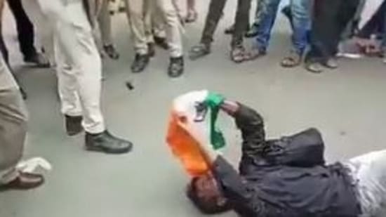 A screengrab from the video shared by the Bihar unit of the BJP from Patna.&nbsp;((Twitter) )