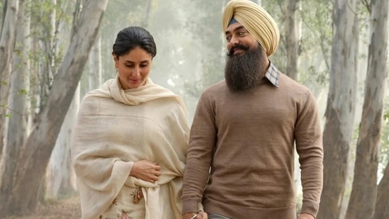 A still image of Kareena Kapoor and Aamir Khan from Laal Singh Chaddha. A still image of Kareena Kapoor and Aamir Khan from Laal Singh Chaddha.