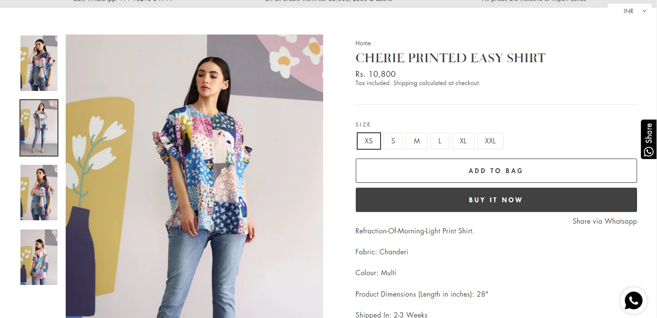The top Katrina Kaif wore in the new Instagram post with Siddhant Chaturvedi and Ishaan Khatter.&nbsp; (pankajandnidhi.com)