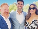 Jesse Tyler Ferguson, Sofia Vergara, Ariel Winter and Nolan Gould at Sarah Hyland's&nbsp;wedding.