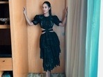 Esha Gupta’s ‘casual Tuesday’ features a stunning black dress. See what she wore