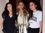 Kareena Kapoor and Karisma Kapoor look gorgeous for dinner date with Natasha Poonawalla, Karan Johar, Manish Malhotra (HT Photo/Varinder Chawla) Kareena Kapoor and Karisma Kapoor look gorgeous for dinner date with Natasha Poonawalla, Karan Johar, Manish Malhotra (HT Photo/Varinder Chawla)