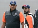 Ravi Shastri and Virat Kohli. Ravi Shastri and Virat Kohli. 