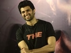 Vijay Deverakonda during the trailer launch of his upcoming film Liger. Vijay Deverakonda during the trailer launch of his upcoming film Liger.