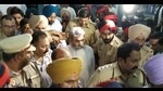 Bharat Bhushan Ashu being produced before the cin Ludhiana on Tuesday. (Harvinder Singh/HT) Bharat Bhushan Ashu being produced before the cin Ludhiana on Tuesday. (Harvinder Singh/HT)
