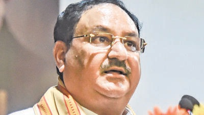 New Delhi: BJP National President J.P. Nadda speaks during a program for the book 'Modi@20: Dreams Meet Delivery', at NDMC Convention Centre, in New Delhi, Tuesday, Aug. 23, 2022. (PTI Photo/Arun Sharma)(PTI08_23_2022_000143B) (PTI) New Delhi: BJP National President J.P. Nadda speaks during a program for the book 'Modi@20: Dreams Meet Delivery', at NDMC Convention Centre, in New Delhi, Tuesday, Aug. 23, 2022. (PTI Photo/Arun Sharma)(PTI08_23_2022_000143B) (PTI)