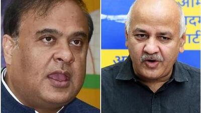 Manish Sisodia (right) alleged that Himanta Biswa Sarma (left) had given urgent contract to his wife’s firm for supply of PPE kits at rates higher than the market price. (File) Manish Sisodia (right) alleged that Himanta Biswa Sarma (left) had given urgent contract to his wife’s firm for supply of PPE kits at rates higher than the market price. (File)