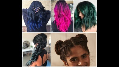 From popping colours and flirty buns to choppy cuts, tricity youth are embracing change (HT Photos) From popping colours and flirty buns to choppy cuts, tricity youth are embracing change (HT Photos)