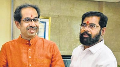 Uddhav Thackeray and Eknath Shinde HT Archives Uddhav Thackeray and Eknath Shinde HT Archives