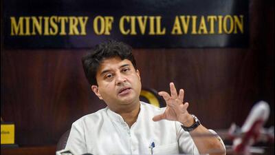 Union minister of civil aviation Jyotiraditya Scindia. (PTI Photo)