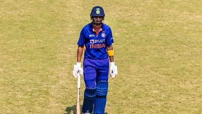 India's skipper KL Rahul walks back to the pavilion after being dismissed during the 3rd ODI match (ICC Twitter) India's skipper KL Rahul walks back to the pavilion after being dismissed during the 3rd ODI match (ICC Twitter)