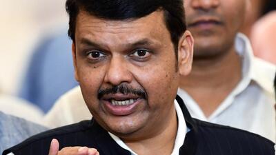 Mumbai, Aug 18 (ANI): Maharashtra Deputy Chief Minister Devendra Fadnavis speaks to the media over Raigad boat issue, at the State Legislative Assembly, in Mumbai on Thursday. (ANI Photo) (Rahul Singh)