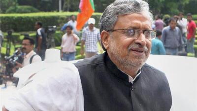BJP leader Sushil Modi. (HT PHOTO)