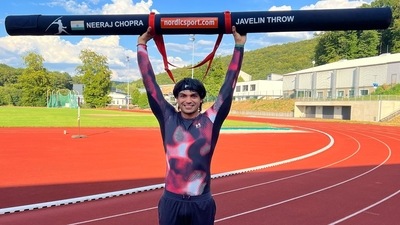 Neeraj Chopra missed out the CWG due to a groin injury (Twitter/Neeraj_chopra1) Neeraj Chopra missed out the CWG due to a groin injury (Twitter/Neeraj_chopra1)