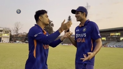 Shubman Gill, Ishan Kishan engage in fun banter (BCCI) Shubman Gill, Ishan Kishan engage in fun banter (BCCI)