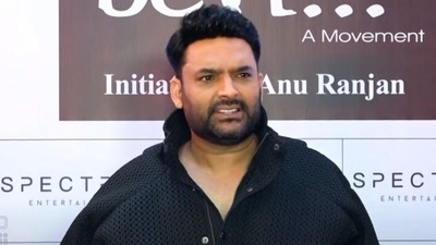 Kapil Sharma speaks with media on the sidelines of the Beti Fashion Show.