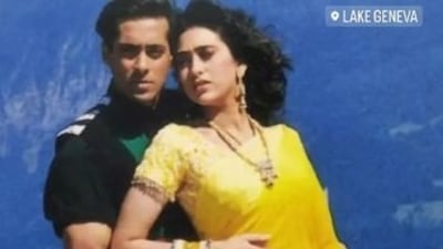 Salman Khan and Karisma Kapoor in their 1996 film Jeet. Salman Khan and Karisma Kapoor in their 1996 film Jeet.