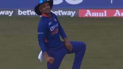 India cricketer Shikhar Dhawan is known for his quirky celebrations