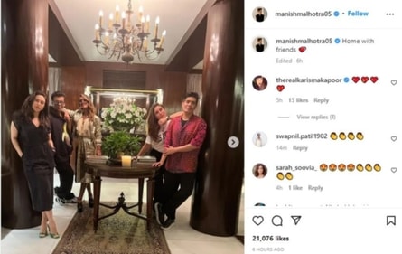 Manish posted a string of pictures giving a glimpse inside their meet.
