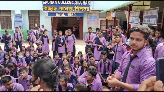 Kxj To Silchar Xxx - Assam students protest against Cachar DC for allegedly slapping professor |  Latest News India - Hindustan Times