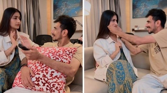 Dhanashree Verma shares a funny Reel with Yuzvendra Chahal.