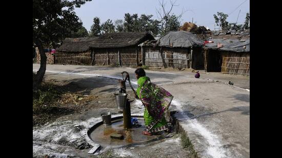 Life in a village near Khushinagar. (Vipin Kumar/Hindustan Times) Life in a village near Khushinagar. (Vipin Kumar/Hindustan Times)