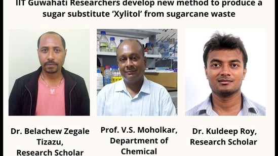 IIT researchers find new method to produce sugar substitute from sugarcane waste(IIT Guwahati)