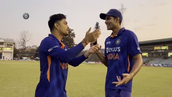 Shubman Gill, Ishan Kishan engage in fun banter (BCCI)