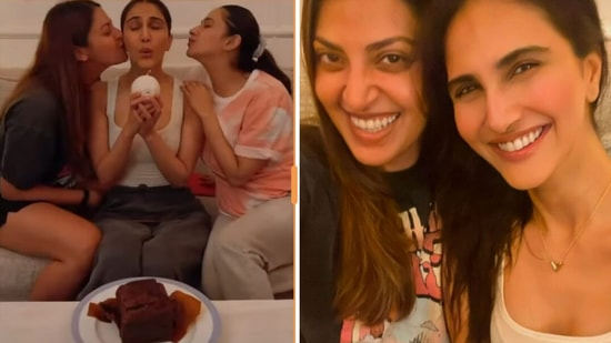 Vaani Kapoor shared photos with Anushka Ranjan and Akansha Ranjan on her birthday.