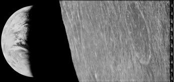 Reworked Image of the Earth which was taken by the Lunar Orbiter 1.( Image Credit: NASA / LOIRP) Reworked Image of the Earth which was taken by the Lunar Orbiter 1.( Image Credit: NASA / LOIRP)