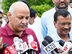 Amid the liquor probe against Sisodia, Kejriwal on Tuesday said BJP is scared of the AAP in Gujarat. (PTI) Amid the liquor probe against Sisodia, Kejriwal on Tuesday said BJP is scared of the AAP in Gujarat. (PTI)