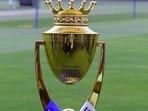 The Asia Cup Trophy in display. The Asia Cup Trophy in display.