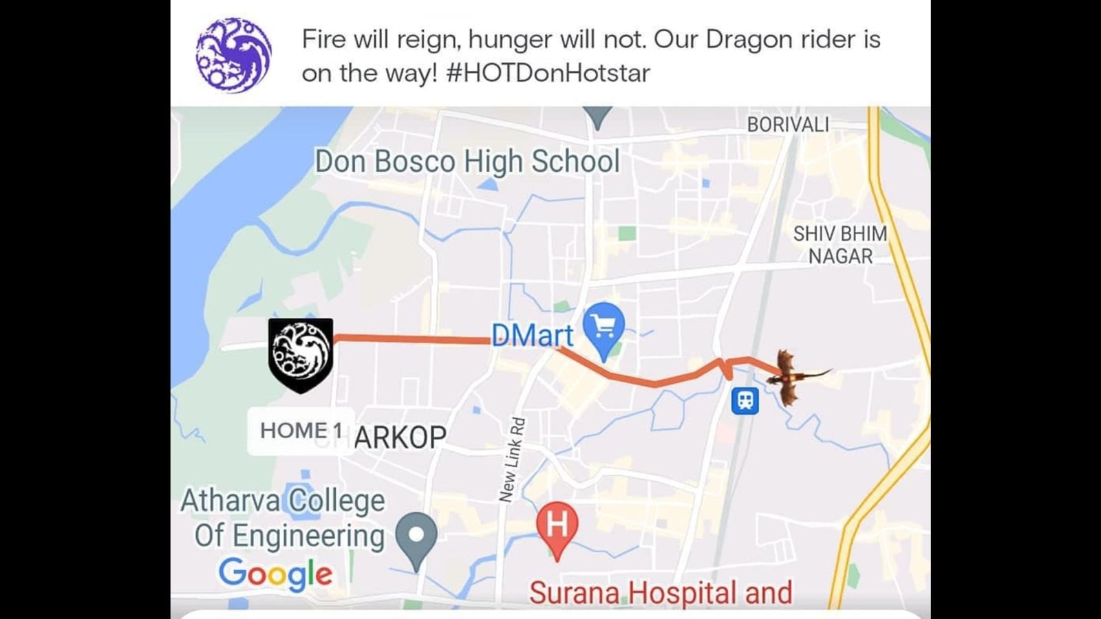 Swiggy replaces motorbike on order tracking screen with dragon, here's