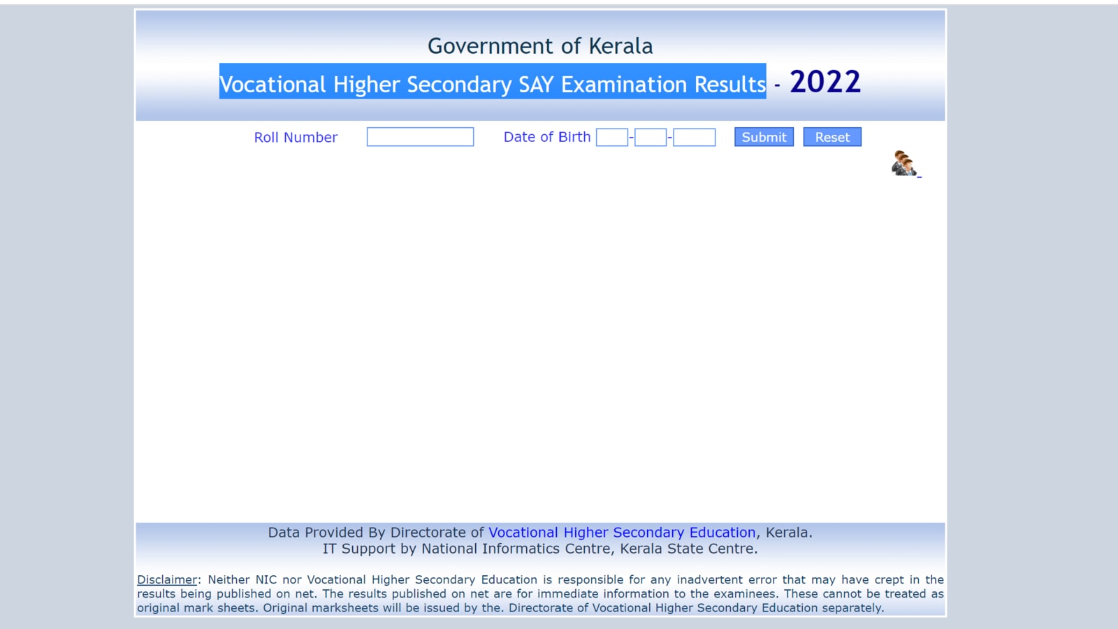 Kerala VHSE say 2022 result announced at keralaresults.nic.in