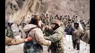 A file photo of clash between the soldiers of Indian army and PLA in Galwan Valley, Ladakh, India in June 2020. (ANI) A file photo of clash between the soldiers of Indian army and PLA in Galwan Valley, Ladakh, India in June 2020. (ANI)
