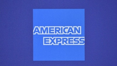 In this file photo, the American Express sponsor logo is seen. (AFP) In this file photo, the American Express sponsor logo is seen. (AFP)