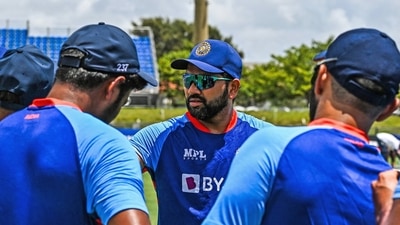 Lauderhill, Aug 06 (ANI): India's skipper Rohit Sharma during a team huddle ahead of the 4th T20I match between West Indies and India, at Central Broward Regional Park Stadium Turf Ground, in Lauderhill on Saturday. (ANI Photo/ ICC Twitter) (ICC Twitter) Lauderhill, Aug 06 (ANI): India's skipper Rohit Sharma during a team huddle ahead of the 4th T20I match between West Indies and India, at Central Broward Regional Park Stadium Turf Ground, in Lauderhill on Saturday. (ANI Photo/ ICC Twitter) (ICC Twitter)