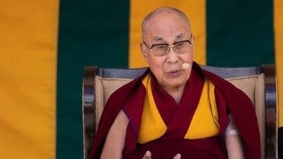 The Dalai Lama addresses the audience at Sindhu Ghat in Leh, Ladakh, (Tenzin Choejor/Dalai Lama's official website)
