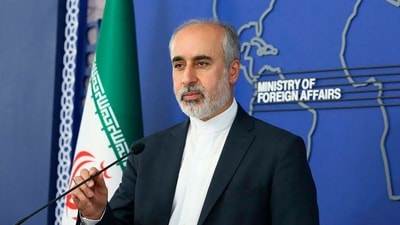 Iran foreign ministry spokesperson Nasser Kanaani. (AP)