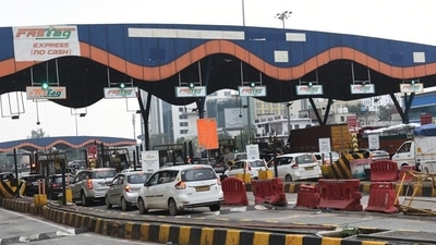 The Faridabad toll plaza with FASTag lanes. (Representative image) The Faridabad toll plaza with FASTag lanes. (Representative image)