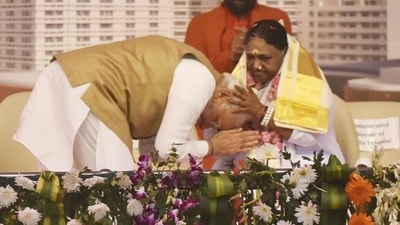 PM Modi is on a one-day visit to Haryana and Punjab. The day marks two important Health initiatives being inaugurated/dedicated to the Nation by the Prime Minister. (HT Photo/Vipin Kumar)