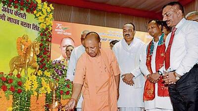 Uttar Pradesh chief minister Yogi Adityanath at a programme in Rae Bareli on Wednesday. (SOURCED IMAGE) Uttar Pradesh chief minister Yogi Adityanath at a programme in Rae Bareli on Wednesday. (SOURCED IMAGE)