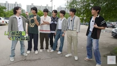 BTS' Suga, RM, V, Jungkook, Jimin, Jin, and J-Hope in new episode of Run BTS.&nbsp;