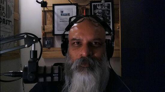 Shirshendu aka Shandy Banerjee in his podcastle! (Courtesy the subject)