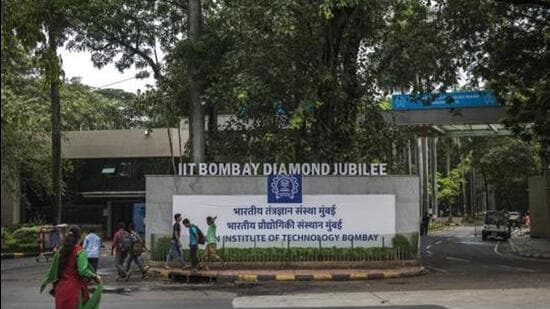 Mumbai, India - June 26, 2018: Main gate of the IIT Bombay Powai in Mumbai, India, on Tuesday, June 26, 2018. (Photo by Satish Bate/Hindustan Times) (Satish Bate/HT Photo)