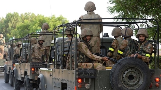 File photo of the Pakistani Army. In July, Pakistan recorded 99 terrorism-linked fatalities as compared to 102 in June.